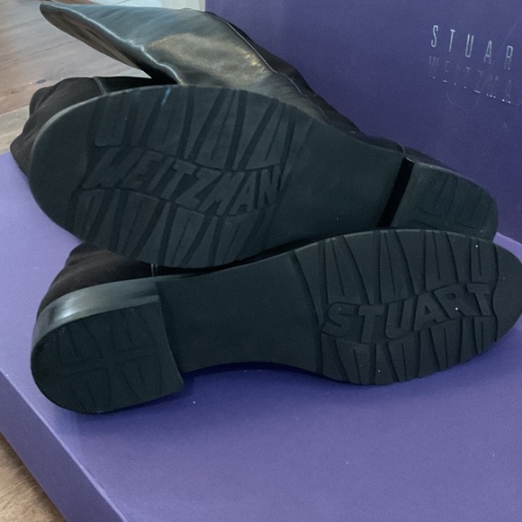 Stuart Weitzman 50 50 black Napa Leather over the Knee Boots - Picture 3 of 5